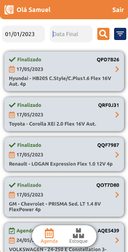 TaRastreado Prestador Screen 2