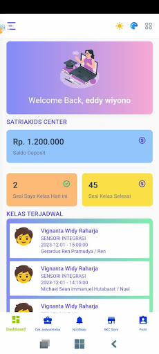 Android application Satriakids Center screenshort