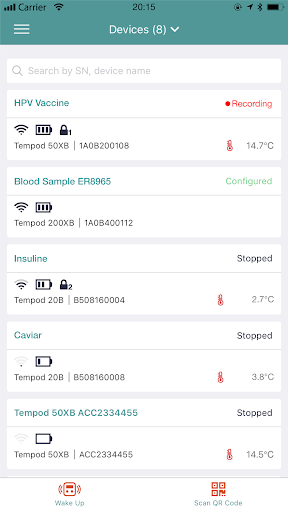 Android application Tempsen Go screenshort