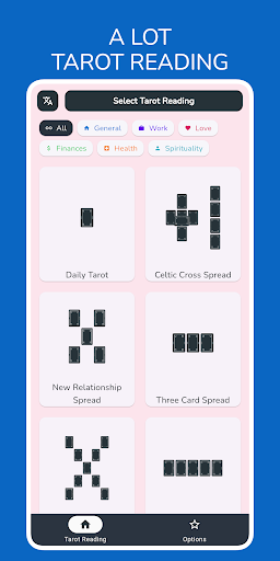 Android application Be Tarot Reading screenshort
