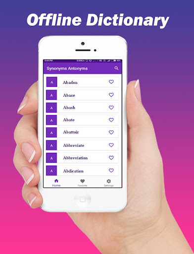 Synonyms Antonyms Dictionary Screen 2