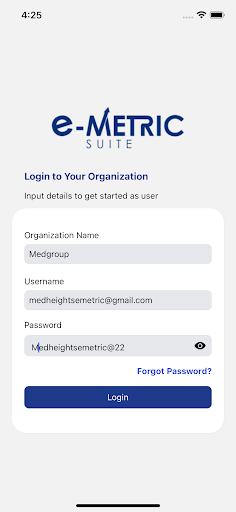 E-metric Suite Screen 2