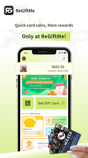 Android application ReGiftMe-Redeem your gift card screenshort