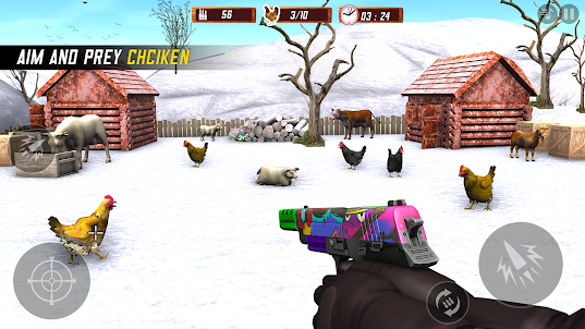 치킨 버드 슈팅 게임: 사격게임 총게임