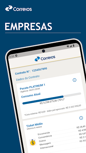 Correios Empresas Screenshot 1 - AppWisp.com