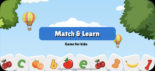 Match and Learn game for kids