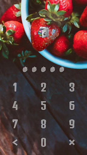 AppLock Theme Strawberry Screen 2