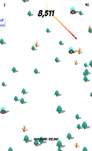 Downhill Slalom Mountain Run Screen 2