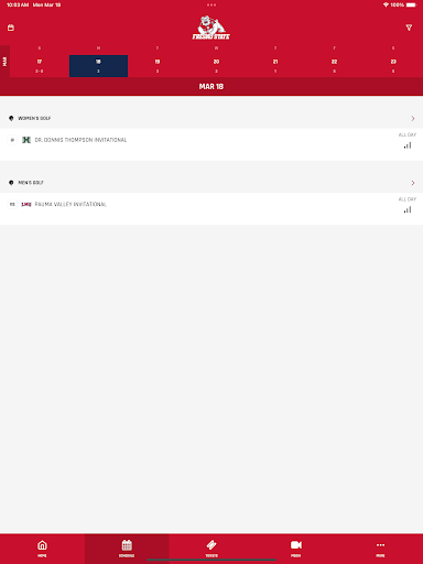 Screenshot of Fresno State Bulldogs