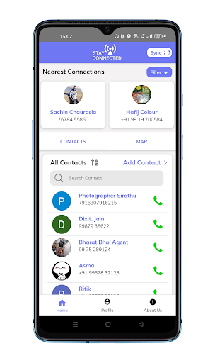 Stay Connected Screen 2