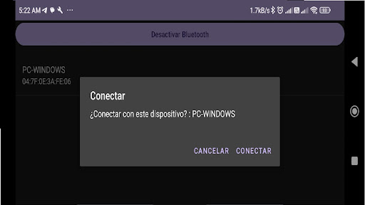 Android application KeyboardBT screenshort