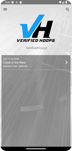 Android application Verified Hoops screenshort