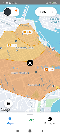 Android application iMOVE - ENTREGADOR screenshort