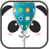 Panda Lock Screen Zipper icon
