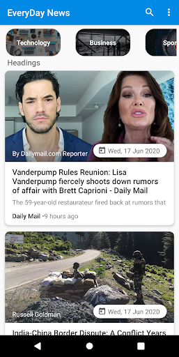 Android application EveryDay News screenshort