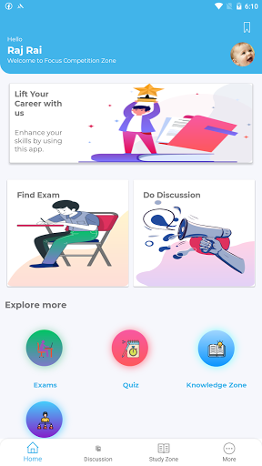 Android application Focus Competition Zone screenshort