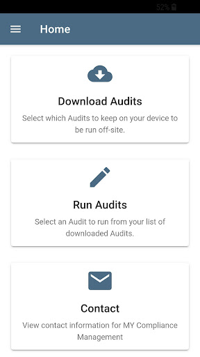 Android application MY Audits screenshort