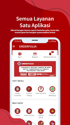 Order Pulsa & Kuota Murah Screen 2