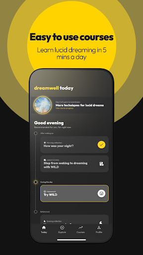 DreamWell: Lucid dreaming Screen 2