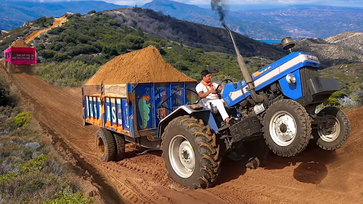 Real Tractor Trolley Farming Cargo Simulator  screenshots 1