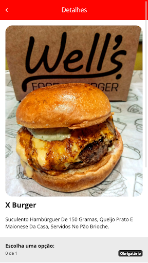 Wells Food Burger Screen 3