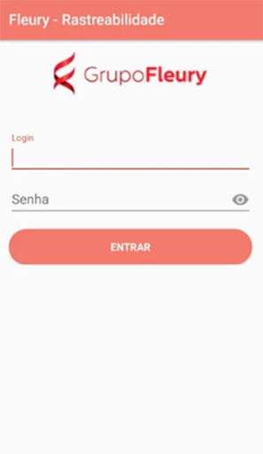 Android application Fleury Logística screenshort