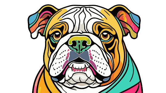 Color Bulldog Stres Relieving