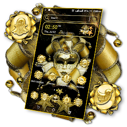 صورة رمز Golden Carnival Mask Theme