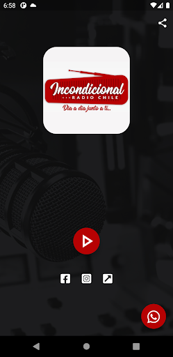 Android application Radio Incondicional Chile screenshort