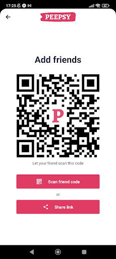 Android application Peepsy screenshort