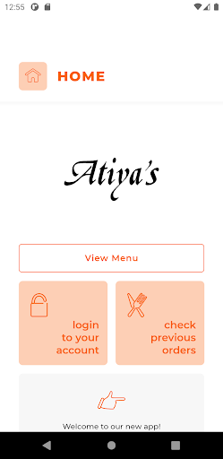 Android application Atiyas Takeaway screenshort