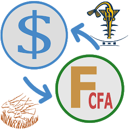「US Dollar to CFA franc convert」圖示圖片