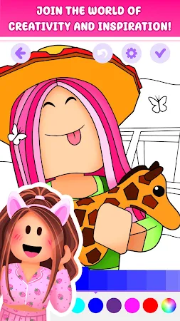 Game screenshot Makerblox Doll Coloring Book mod apk