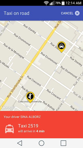 Atlas Taxi Screen 3