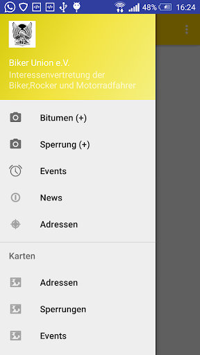 Android application Biker Union e.V. screenshort