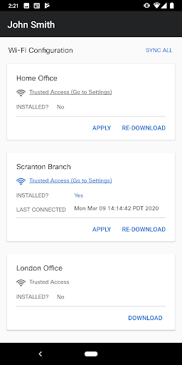 Meraki Trusted Access Screen 3