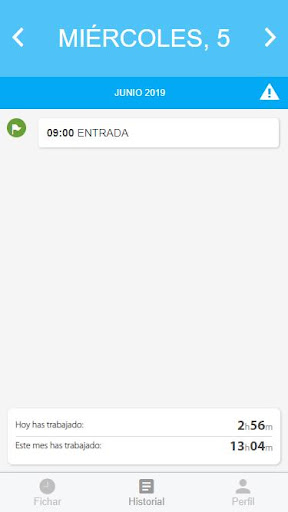 iTempo - Control horario Screen 3