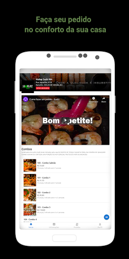 Android application Hokay Sushi screenshort
