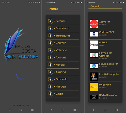 Android application Costa Mediterranea Radio screenshort