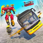 Cover Image of Скачать Flying Bus Robot Wars: Robot Games 1.1.3 APK
