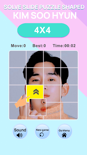 Android application Fun Slide Puzzle Kim Soo Hyun screenshort