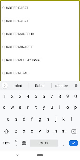 Morocco Zip Code Screen 2