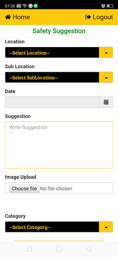 Android application EAL Safety screenshort