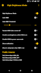 screenshot of High Brightness Mode