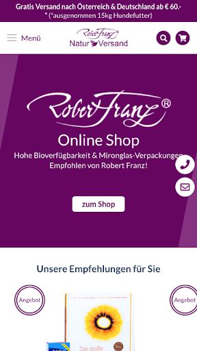 Android application Robert Franz App screenshort