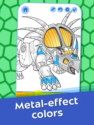 Game screenshot Dino Robots Coloring for Boys hack