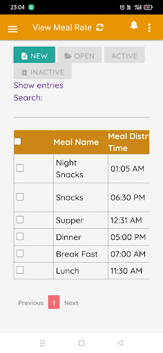 Canteen App Screen 3