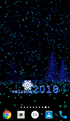 ❄️3D New Year 2018 LWP freのおすすめ画像3
