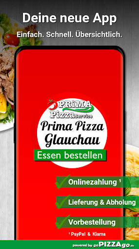 Android application Prima Pizzaservice Glauchau screenshort