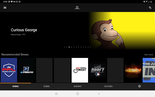 Screenshot of InfinityLink TV